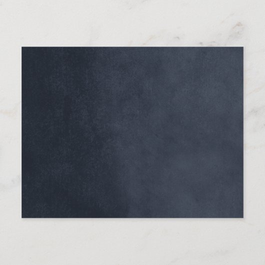 Midnight Blue String Lights Bruiloft invoegen Kaar Informatiekaartje (Achterkant)