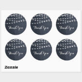 Midnight Blue String Lights Dank u Sticker (Vel)