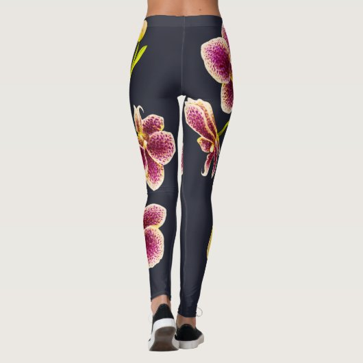 Midnight Blue, Tan Orchid Leggings (Achterkant)