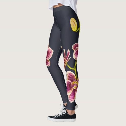 Midnight Blue, Tan Orchid Leggings (Links)