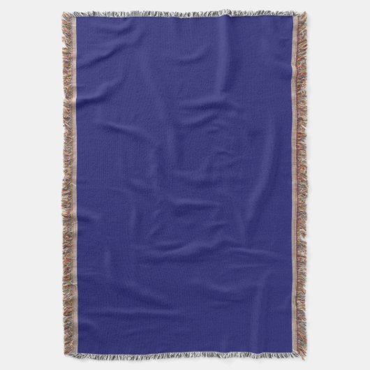 Midnight Blue Throw Blanket Deken (Voorkant Verticaal)