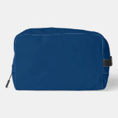 Midnight Blue Travel Dopp Kit – duurzaam en stijlv Toilettasje (Achterkant)