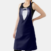 Midnight Blue Tuxedo Bib Waiters Costume Schort (Insitu)