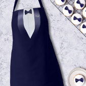 Midnight Blue Tuxedo Bib Waiters Costume Schort