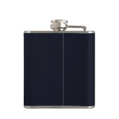 Midnight Blue Tuxedo Bridesman Wedding Flask Heupfles (Achterkant)
