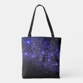 Midnight Blue Twilight Canvas tas (Achterkant)