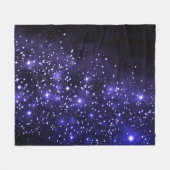 Midnight Blue Twilight Fleece Deken (Voorkant (Horizontaal))