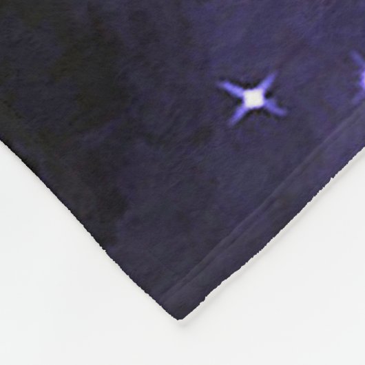 Midnight Blue Twilight Fleece Deken (Hoek)