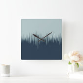 Midnight Blue Vierkante Klok (Huis)