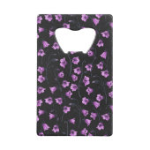 Midnight Bluebells, Harebells, Bellbloemen 2 Creditkaart Flessenopener (Achterkant)