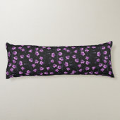 Midnight Bluebells, Harebells, Bellbloemen 2 Lichaamskussen (Achterkant)