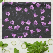 Midnight Bluebells, Harebells, Bellbloemen 2 Theedoek (Gevouwen)