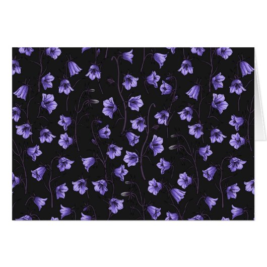 Midnight Bluebells, Harebells, bloemen (Voorkant Horizontaal)