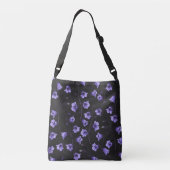 Midnight Bluebells, Harebells, bloemen Crossbody Tas (Achterkant)