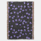 Midnight Bluebells, Harebells, bloemen Deken (Voorkant Verticaal)
