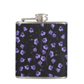 Midnight Bluebells, Harebells, bloemen Heupfles (Voorkant)