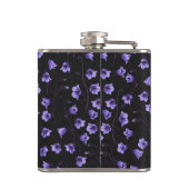 Midnight Bluebells, Harebells, bloemen Heupfles (Achterkant)