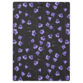 Midnight Bluebells, Harebells, bloemen Klembord (Achterkant)