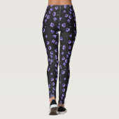 Midnight Bluebells, Harebells, bloemen Leggings (Achterkant)