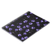 Midnight Bluebells, Harebells, bloemen Notitieboek (Linkerzijde)