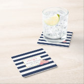 Midnight Blush Peony Vrijgezellenfeest Onderzetter (Insitu)