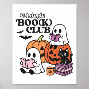 Midnight Boo (k) Club Halloween Geesten Leesboek Poster