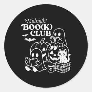 Midnight Boo (k) Club Halloween Geesten Leesboek Ronde Sticker