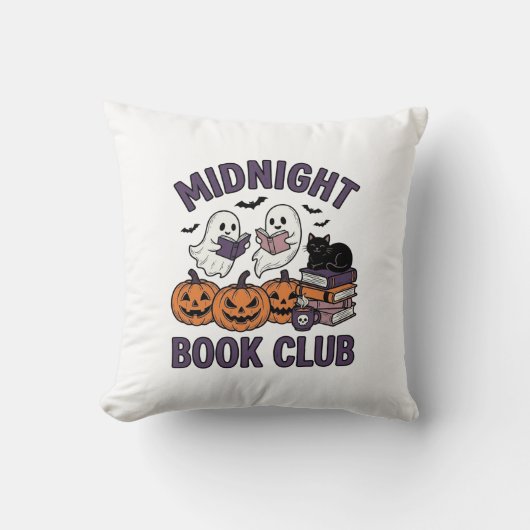 Midnight Book Club Halloween leesontwerp_1 Kussen (Voorkant)