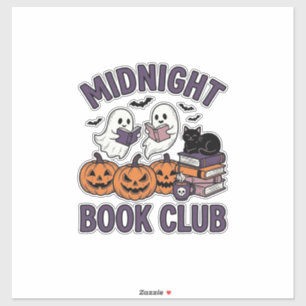 Midnight Book Club Halloween leesontwerp_1 Sticker