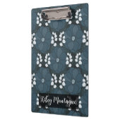 Midnight Botanica | Dark Indigo Floral Klembord (Links)