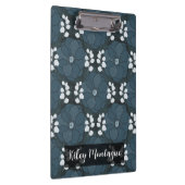 Midnight Botanica | Dark Indigo Floral Klembord (Rechts)