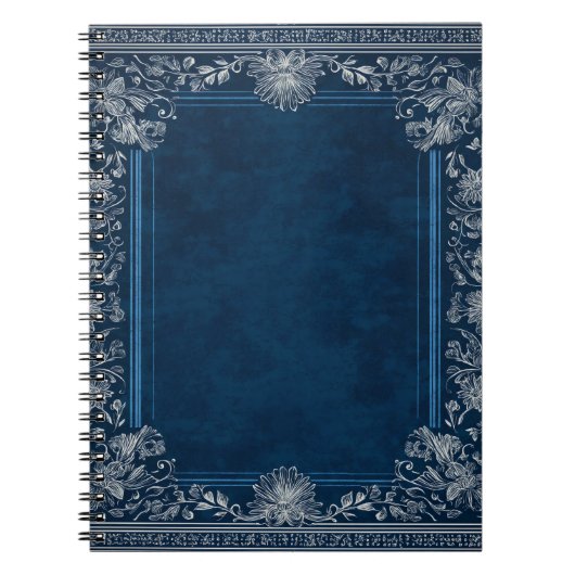 Midnight Botanical Frame Custom Notitieboek (Voorkant)