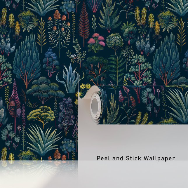 Midnight Botanical Garden Behang (Creator heeft geüpload)