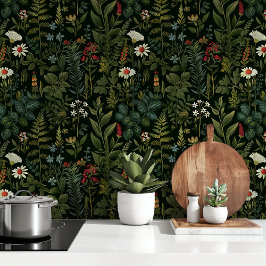 Midnight Botanical Garden Behang