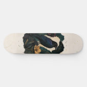 Midnight Botanical Raven Persoonlijk Skateboard (Horizontaal)