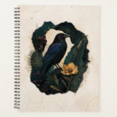 Midnight Botanical Raven Planner (Voorkant)