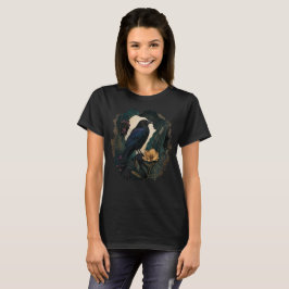 Midnight Botanical Raven T-shirt