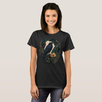 Midnight Botanical Raven T-shirt