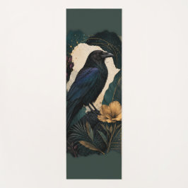 Midnight Botanical Raven Yogamat