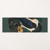 Midnight Botanical Raven Yogamat (Voorkant (horizontaal))