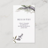 Midnight Botanical Registry Kaart (Voorkant)