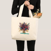 Midnight Bouquet Canvas tas: Jumbo Tas (Voorkant (product))