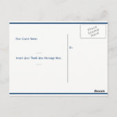 Midnight Breeze - Trouwfoto Dank u Briefkaart (Achterkant)