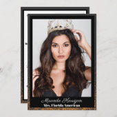 Midnight Bronze Pageant Handtekening Kaarten (Voorkant / Achterkant)