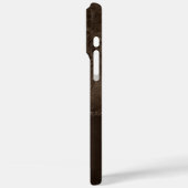 Midnight Bronze Romance | Satiny Grunge Damask Case-Mate iPhone Case (Achterkant / Links)