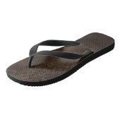 Midnight Bronze Romance | Satiny Grunge Damask Teenslippers (Schuin)