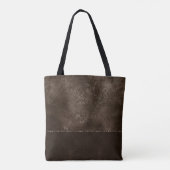 Midnight Bronze Romance | Satiny Grunge Damask Tote Bag (Achterkant)
