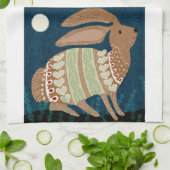 Midnight Bunny Kitchen Tea Towel Theedoek (Gevouwen)
