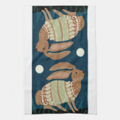 Midnight Bunny Kitchen Tea Towel Theedoek (Verticaal)