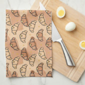 Midnight Butter & Croissant Whimsy Theedoek (Quarter Fold)